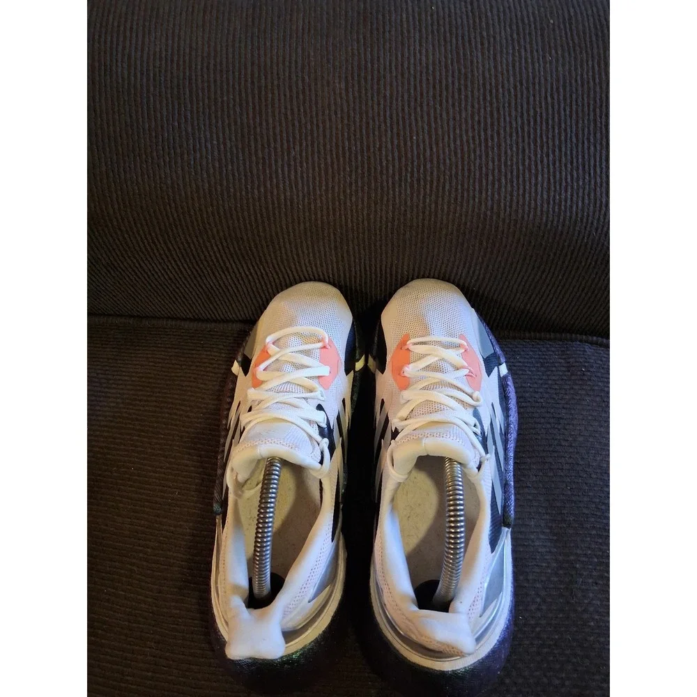 Adidas X9000L4 Mens Running Shoes Crystal White Silver Signal Pink FW9318 Size 7